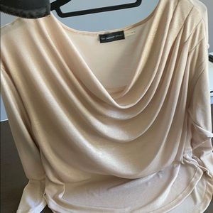 The Addison Story Gold Shimmer long sleeve Top
